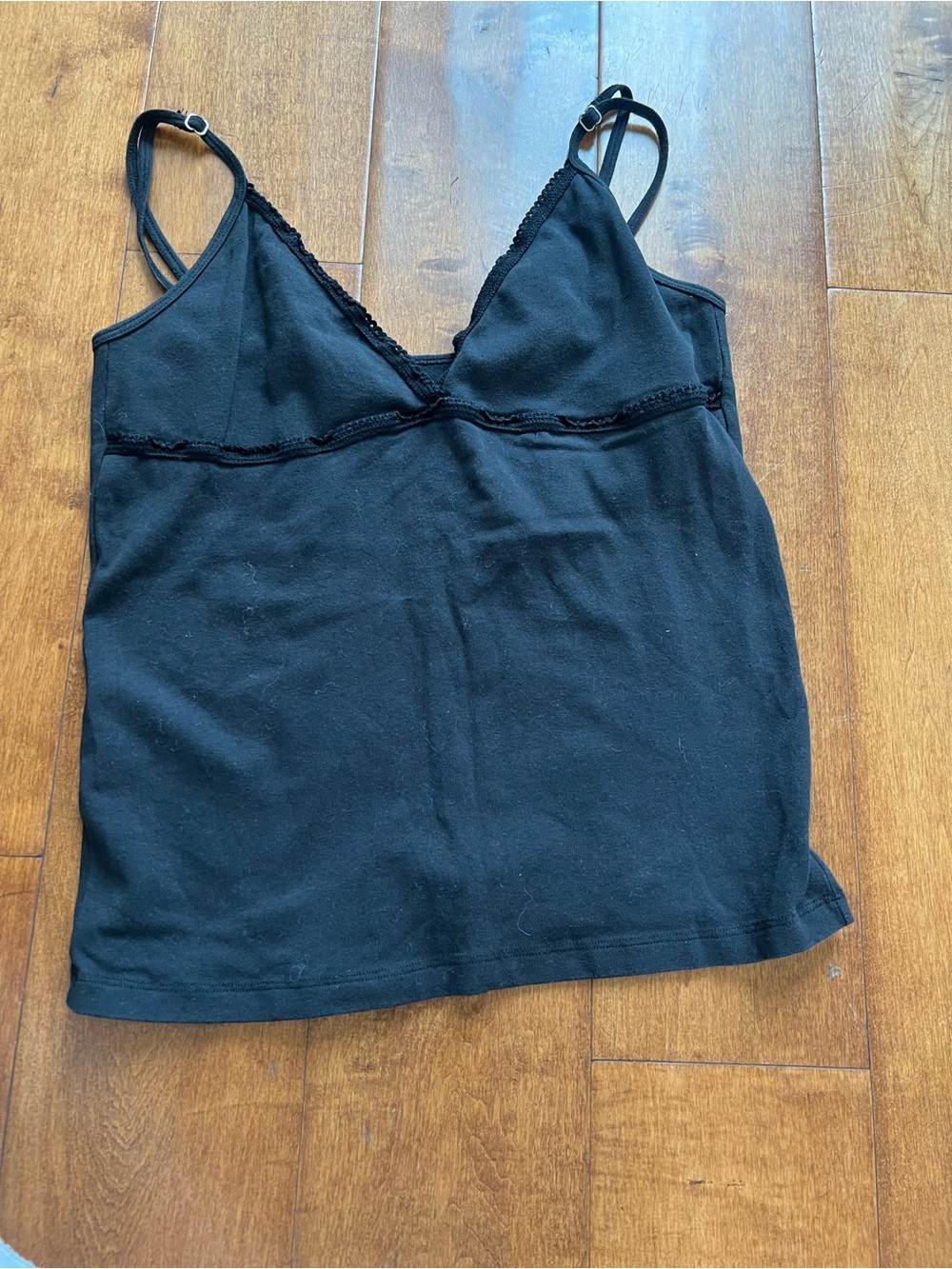 Brandy Melville Black Lace Trim Camisole
